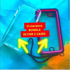 Bundle iPhone 8 // 2 phone cases / Water resistant wristlet